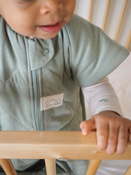 Alpine Baby Sleeping Bag - Close up of label